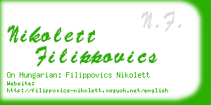 nikolett filippovics business card